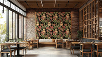 Tropical Nights wallpaper bringing a serene nighttime vibe indoors.

