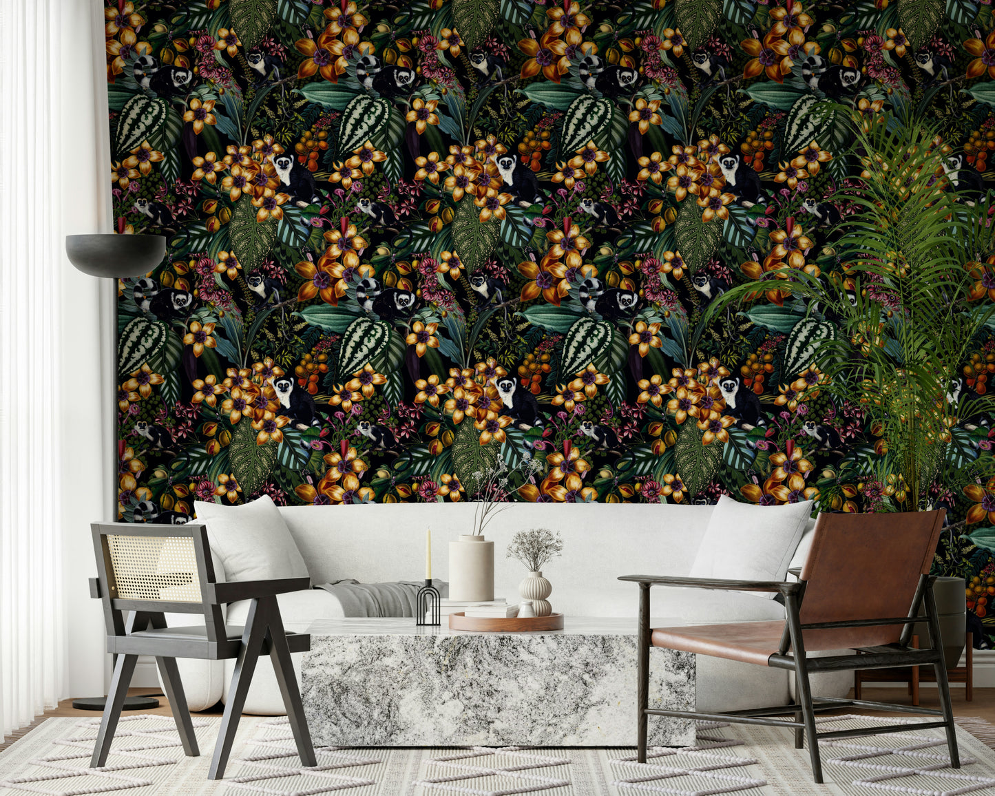 Lemur's Secret Garden Wallpaper⁠