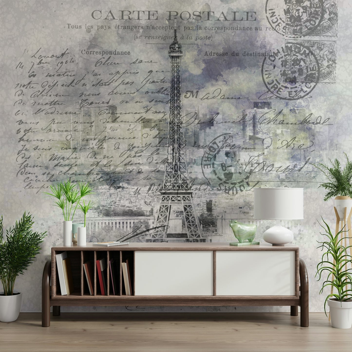 Urban mural of Paris seen from Montparnasse Tower

