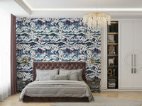 Scenic mountain wallpaper with a tranquil, painted look.

