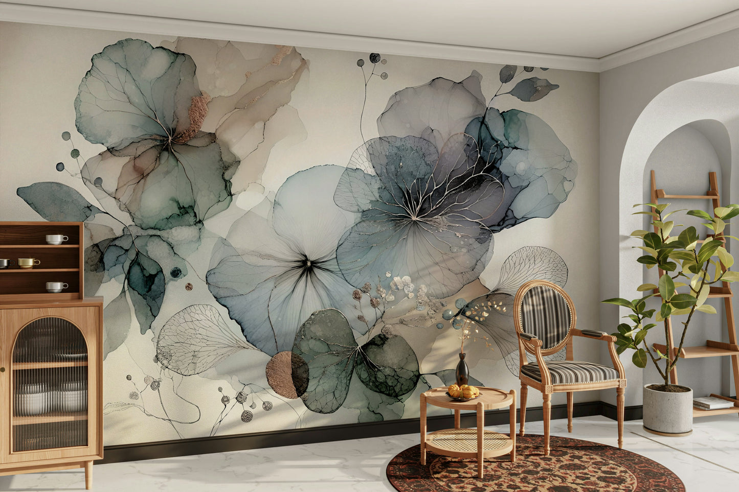 Dreamy Florals Wall Mural
