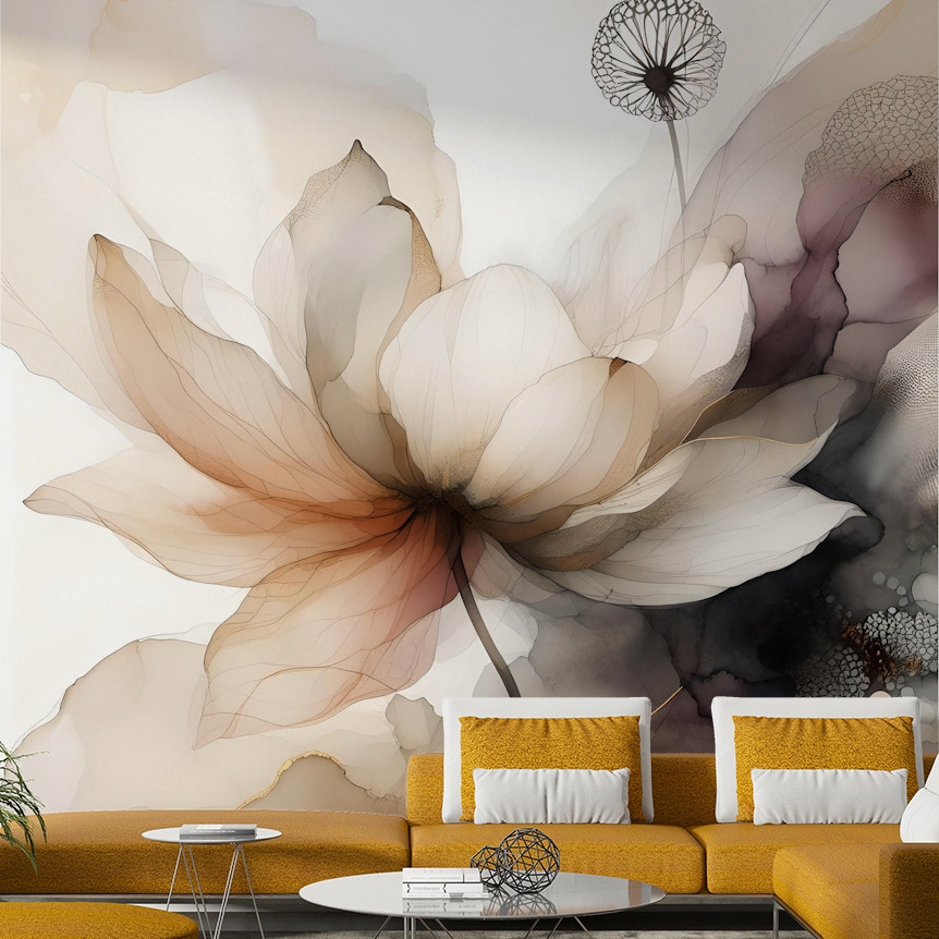 Lotus Botanica Dream Wall Mural