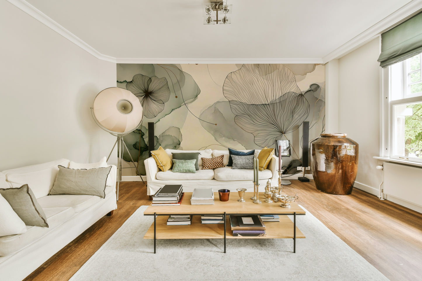 Whispering Sage Blossoms Wall Mural