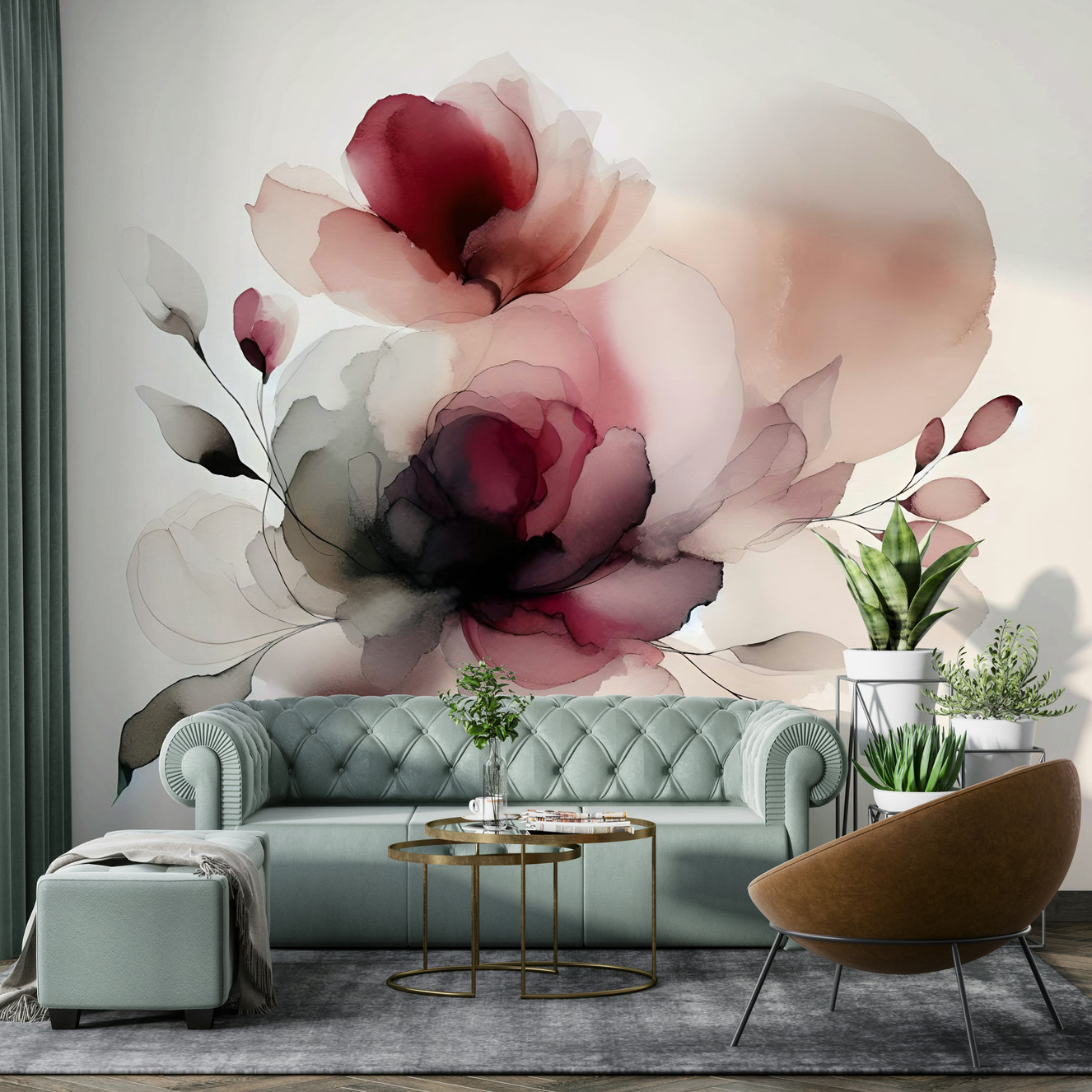 Soft Petal Dream Wall Mural
