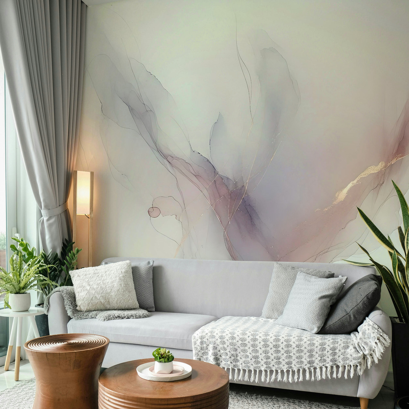 Whispering Hues Wall Mural