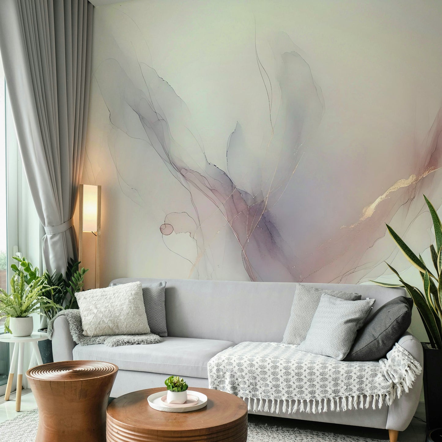 Whispering Hues Wall Mural