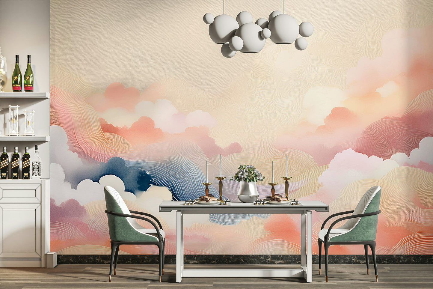 Blissful Skytones  Wall Mural