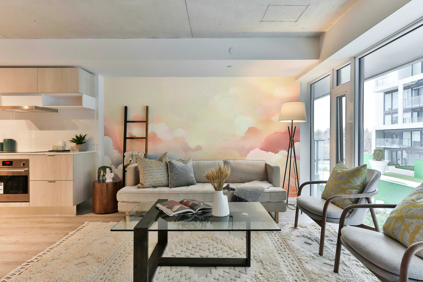 Blissful Skytones  Wall Mural