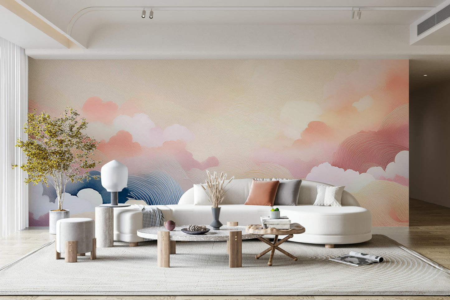 Blissful Skytones  Wall Mural
