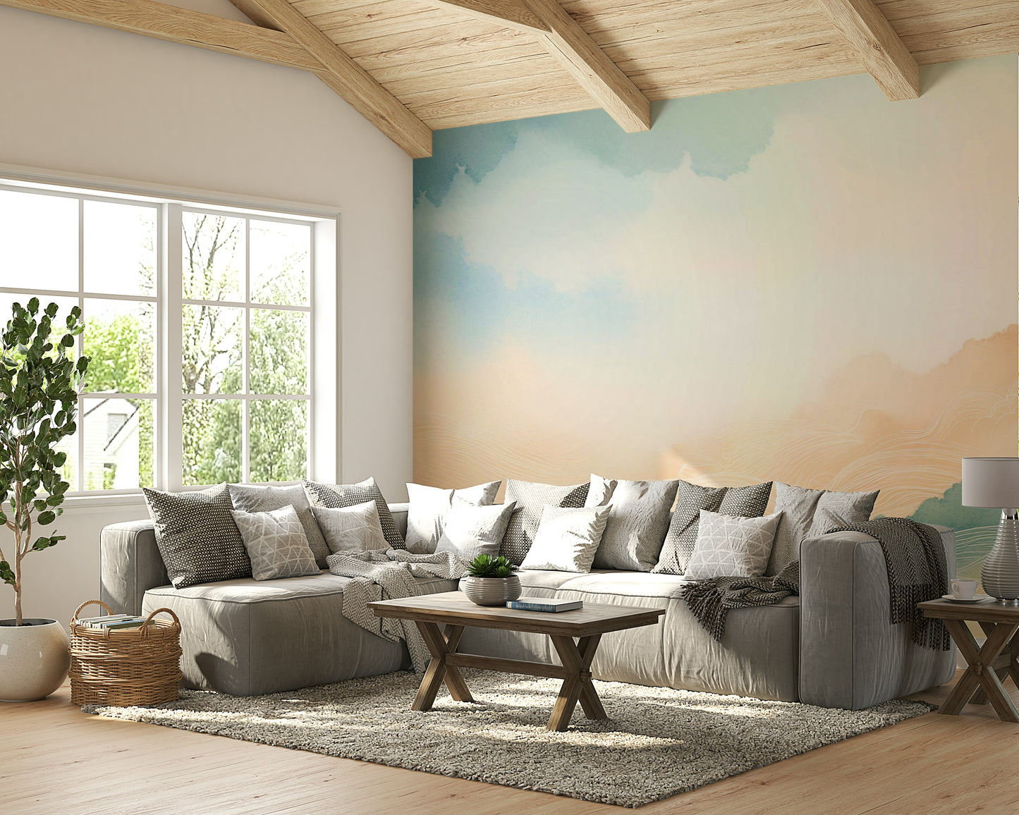 Ethereal Cloud Horizons Wall Mural