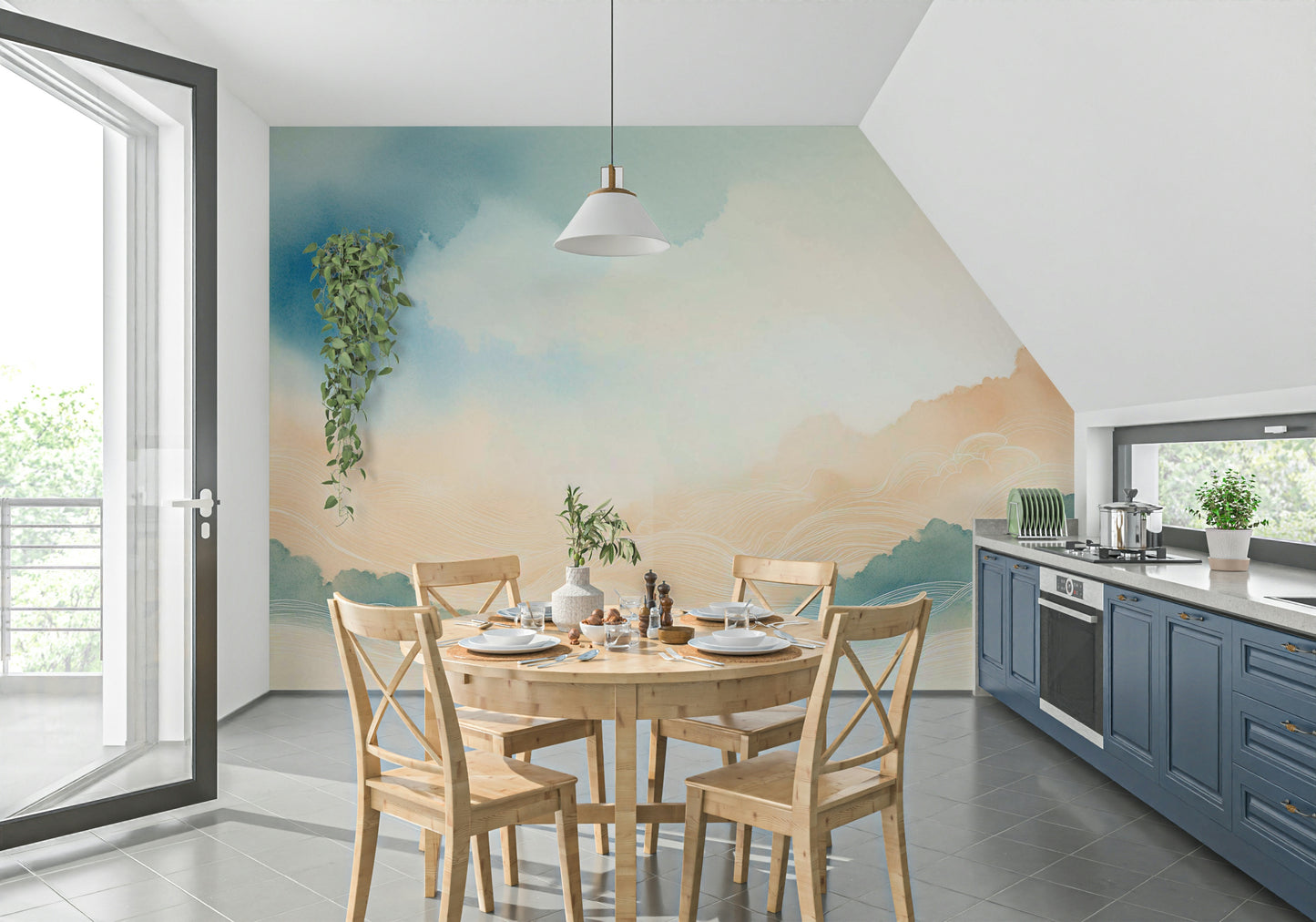 Ethereal Cloud Horizons Wall Mural