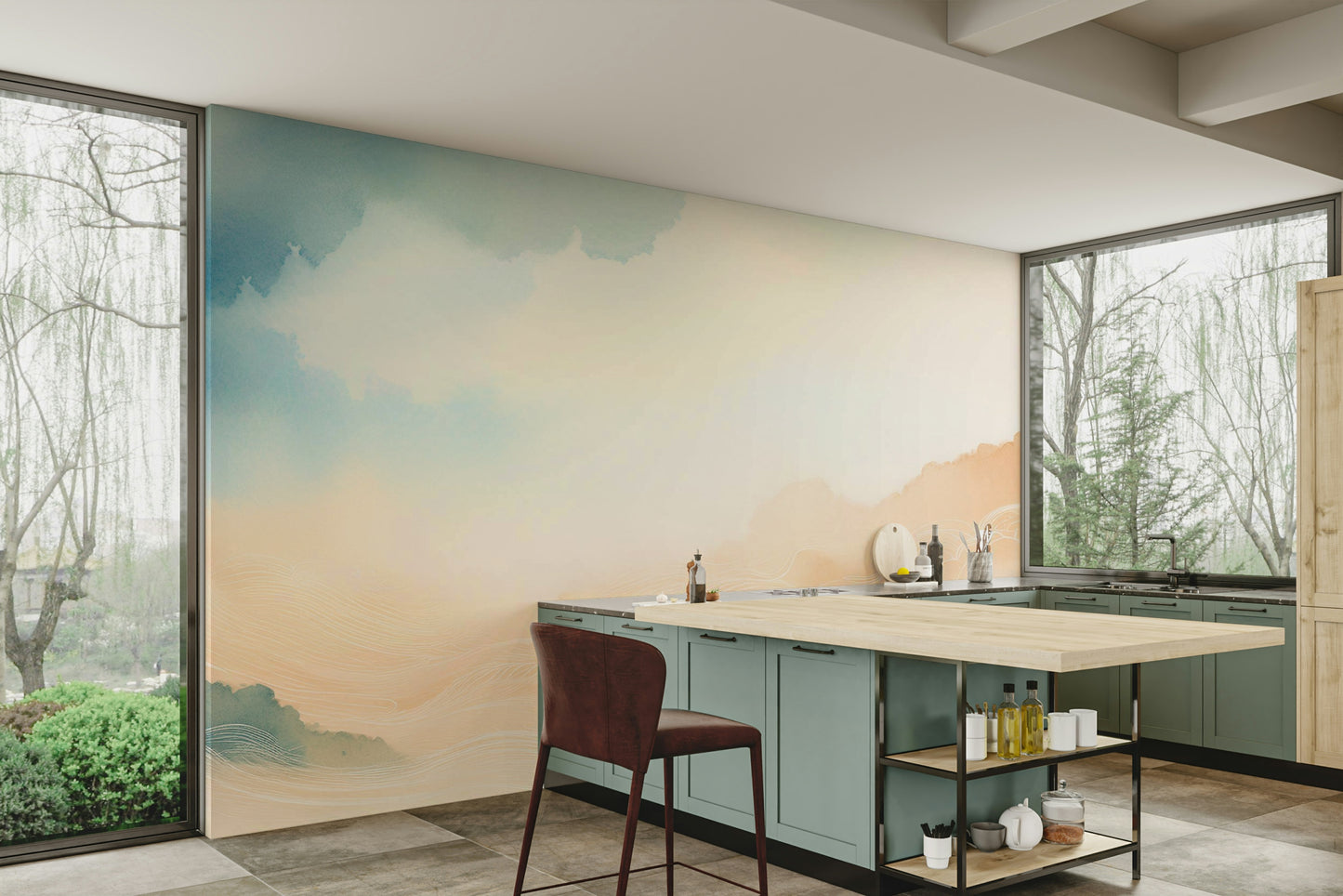 Ethereal Cloud Horizons Wall Mural