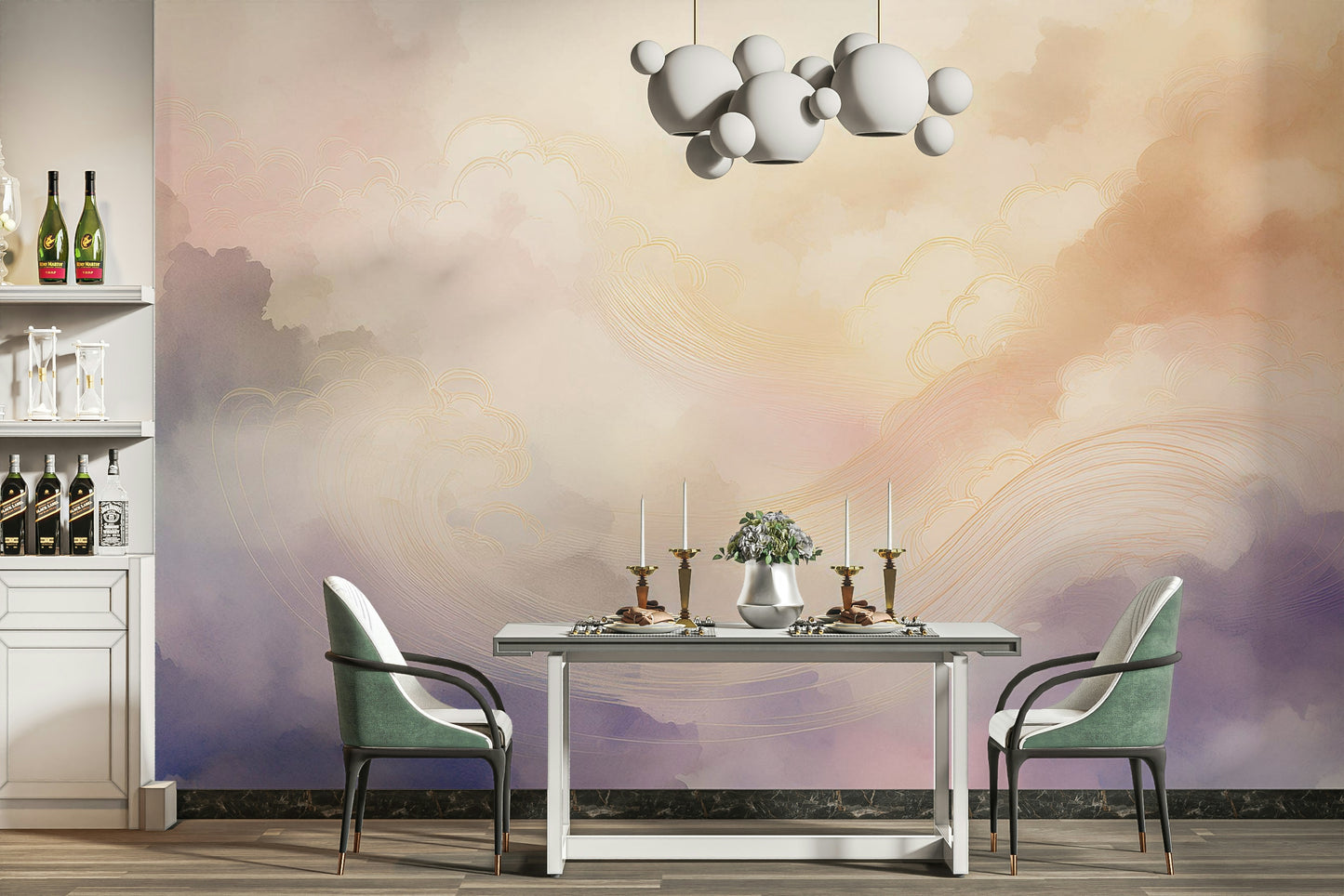 Gentle Aura Skies Wall Mural