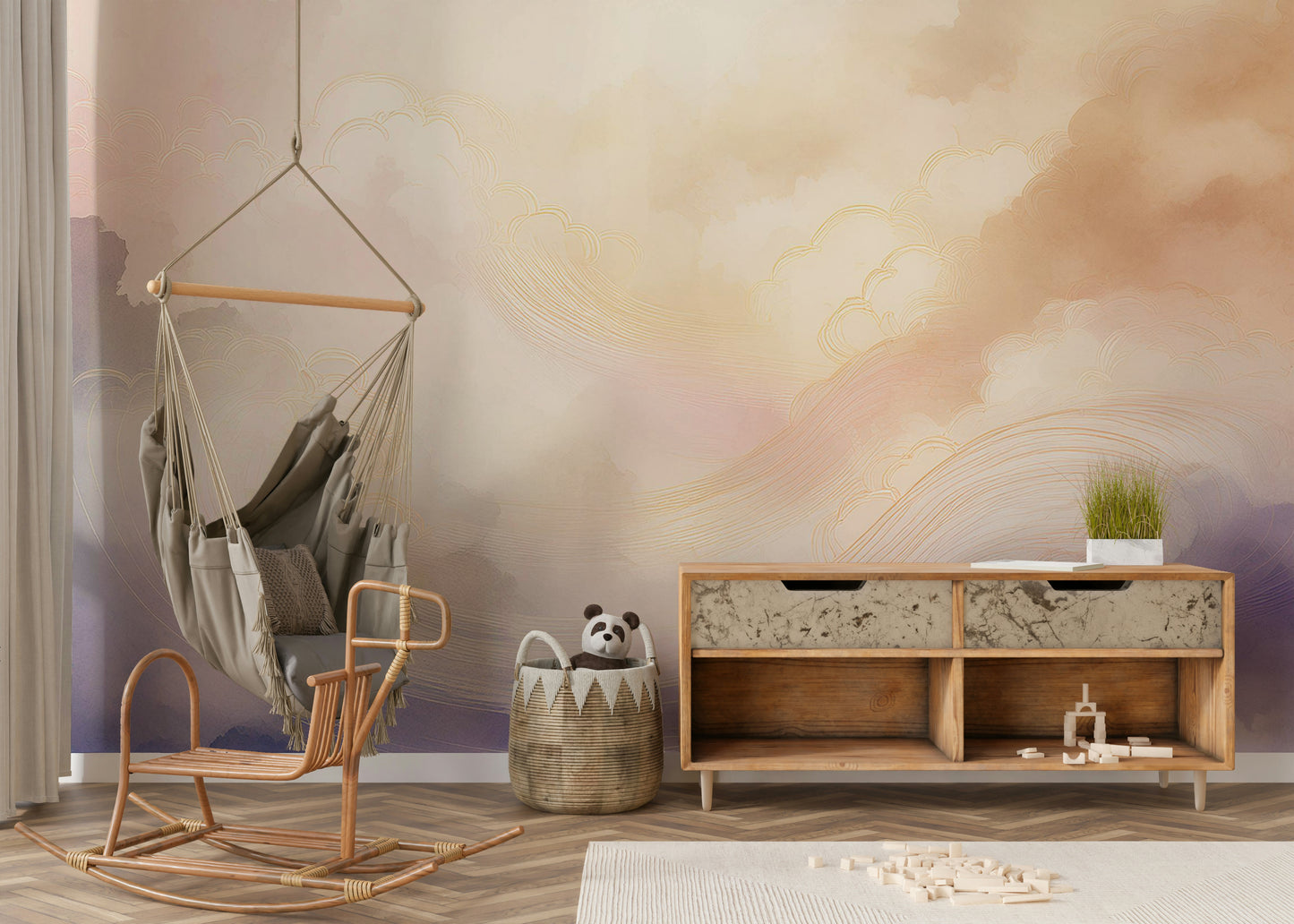 Gentle Aura Skies Wall Mural