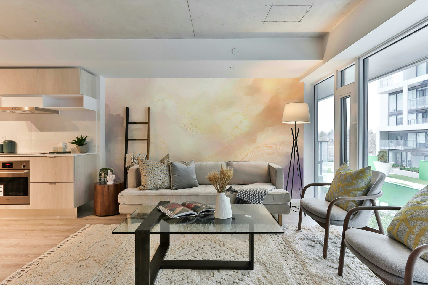 Gentle Aura Skies Wall Mural