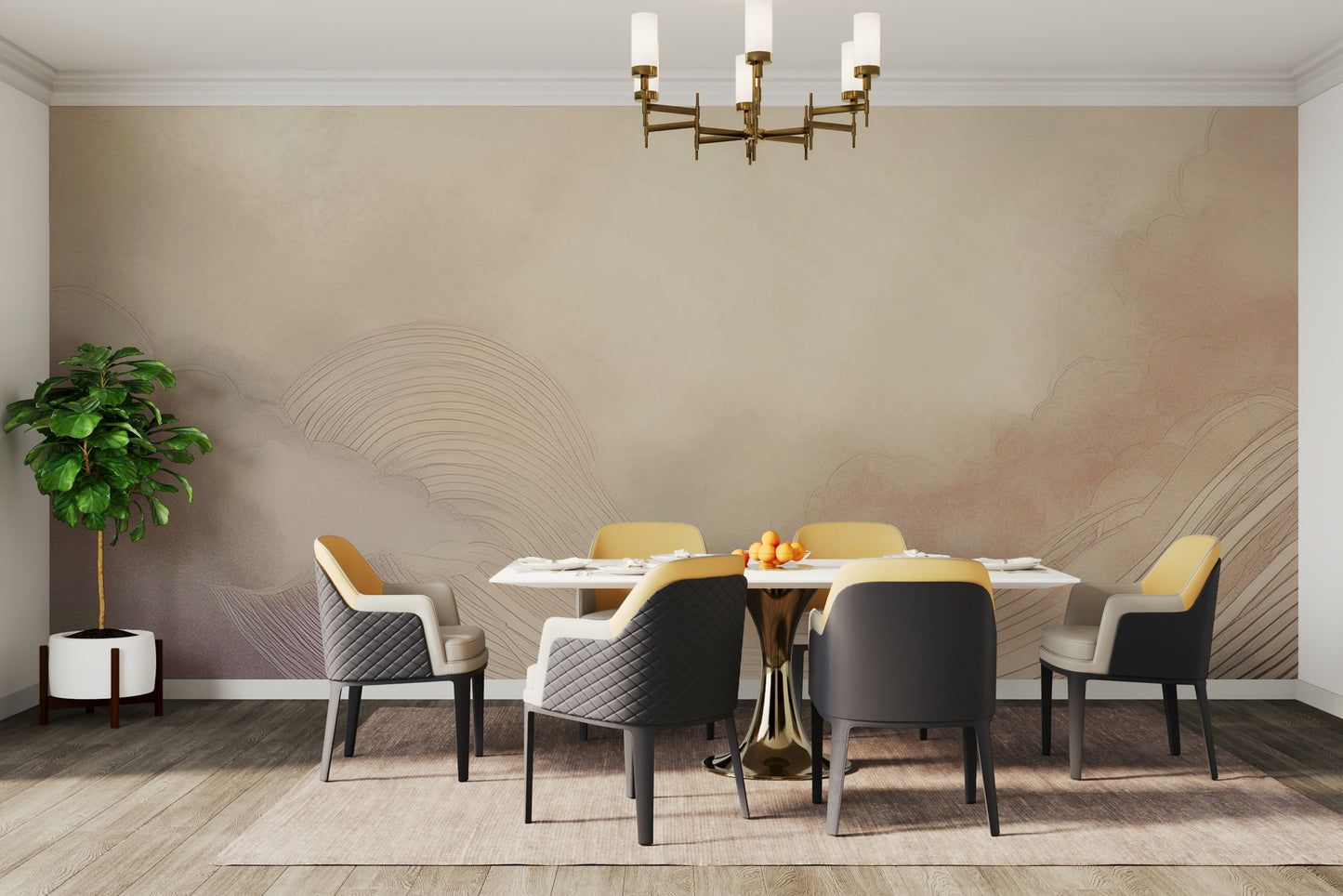 Gentle Cloud Drift Wall Mural