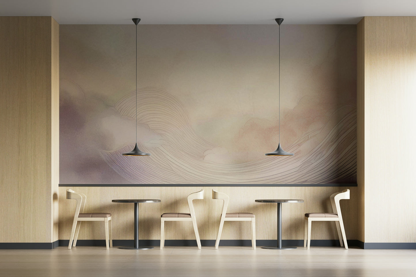 Gentle Cloud Drift Wall Mural