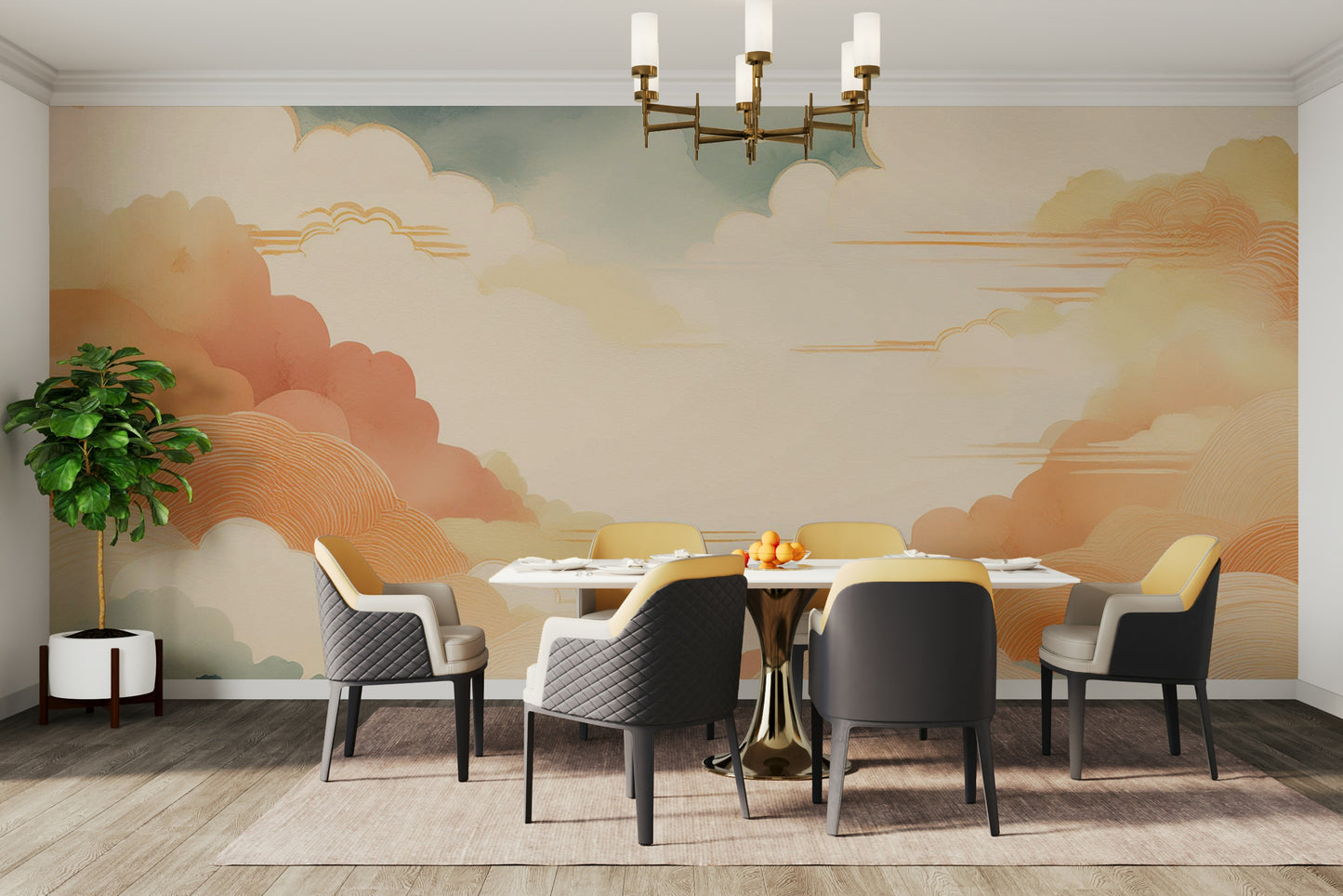 Zen Cloudscape Wall Mural