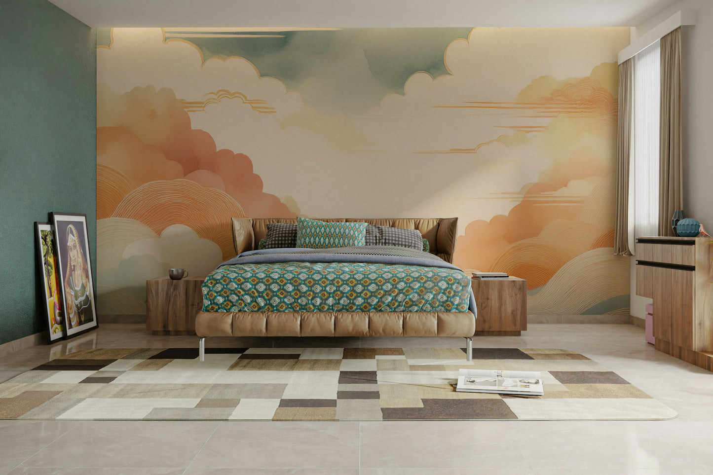 Zen Cloudscape Wall Mural