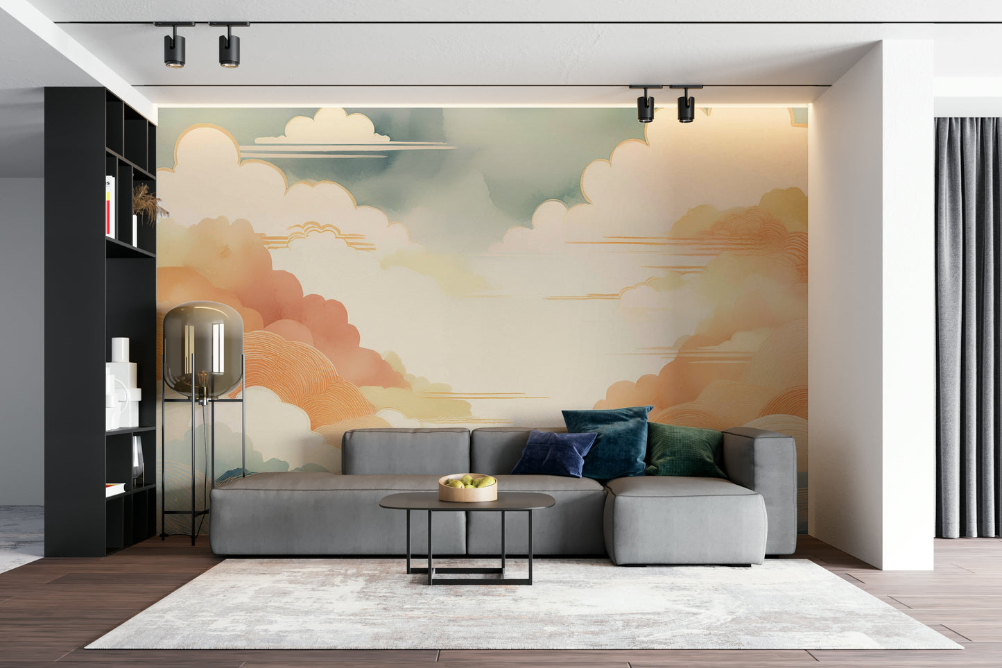 Zen Cloudscape Wall Mural