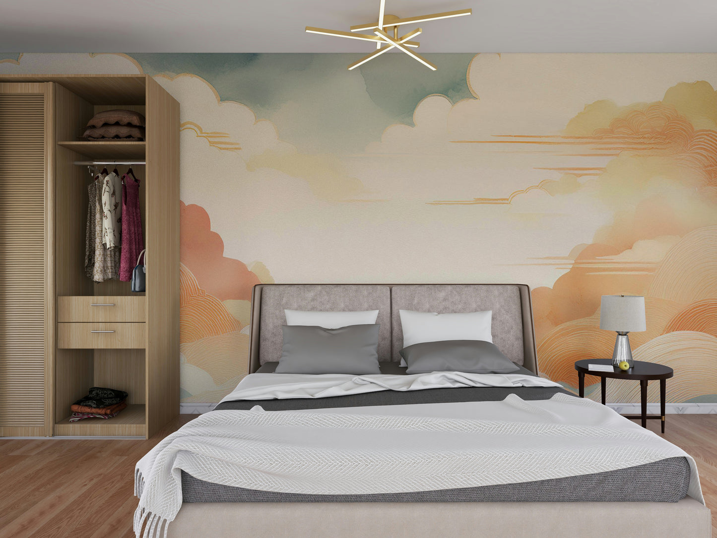Zen Cloudscape Wall Mural