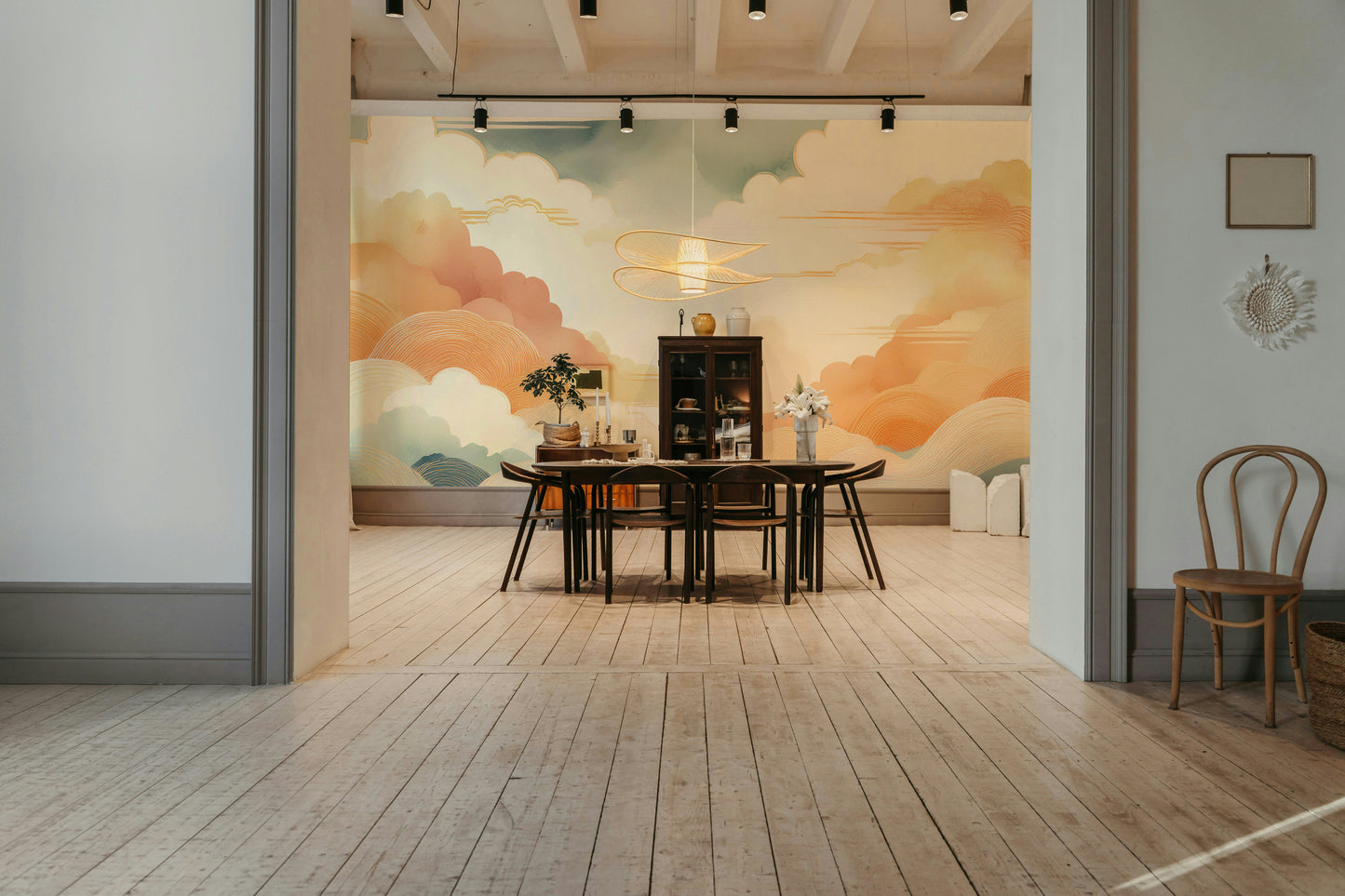 Zen Cloudscape Wall Mural