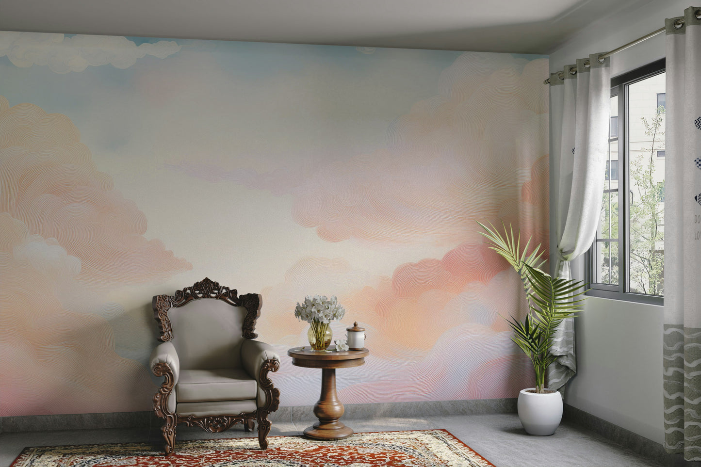 Soft Sky Serenity Wall Mural