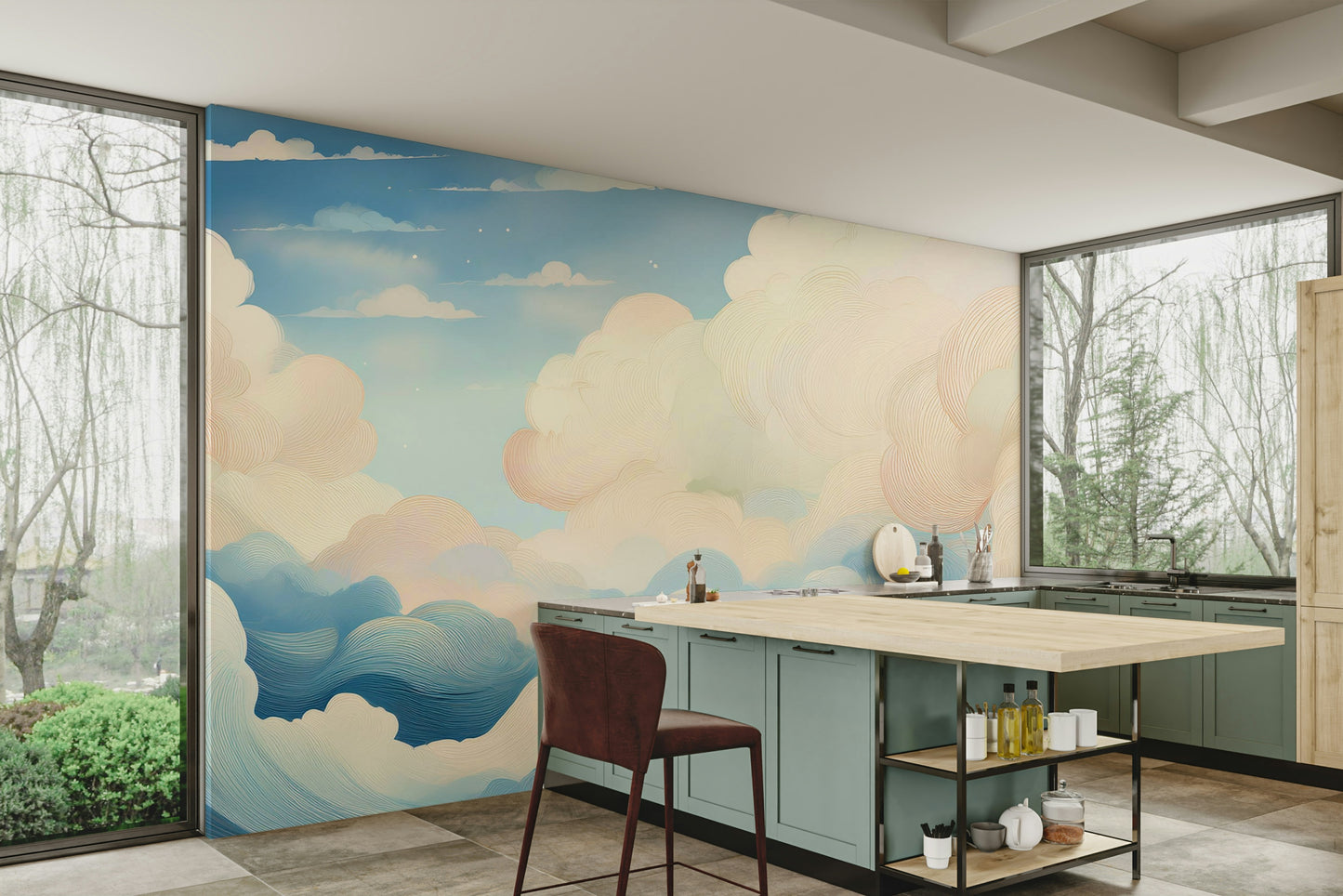 Dreamy Cloudscape Adventure Wall Mural