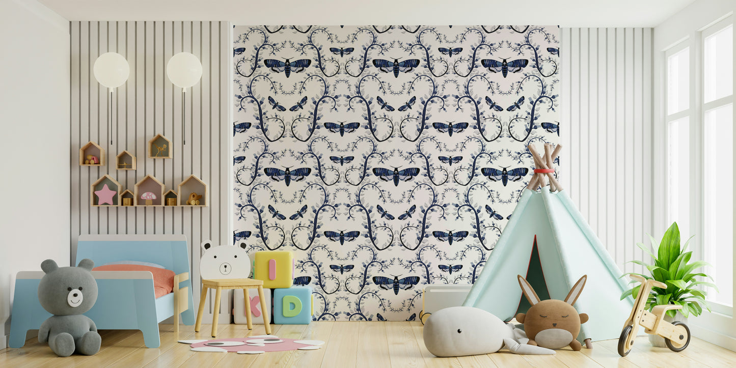 Nature-inspired mural with a gothic twist

