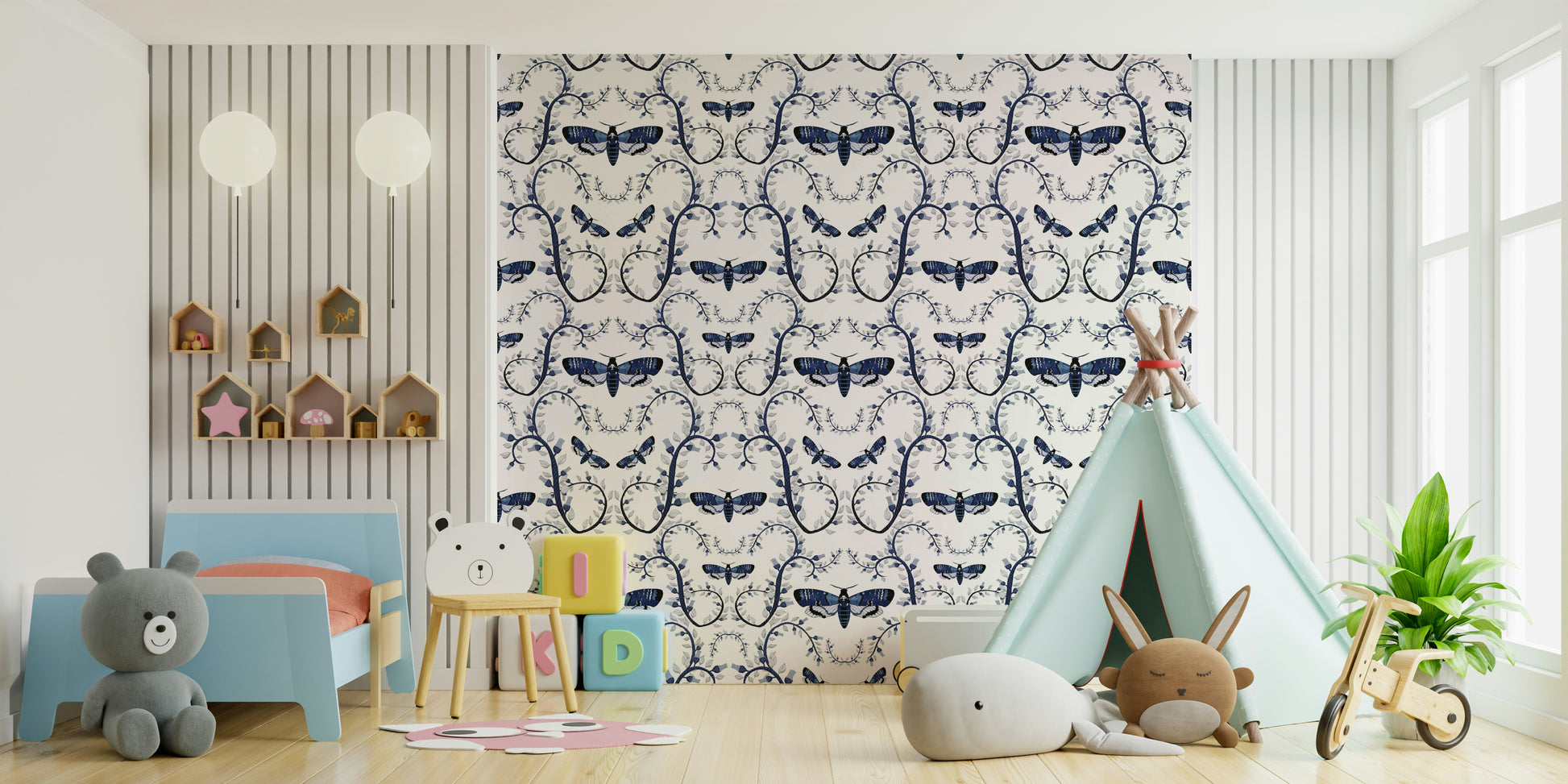 Nature-inspired mural with a gothic twist

