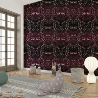 Dramatic moth wall mural for stylish interiors

