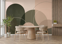 Soft color wallpaper for relaxed interiors

