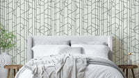 Elegant Lines Decor wallpaper in black and white


