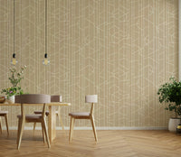 Calm neutral wallpaper with modern abstract lines

