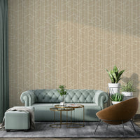 Warm earth-toned wallpaper with flowing lines

