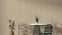 Elegant Lines Decor wallpaper in safari tones

