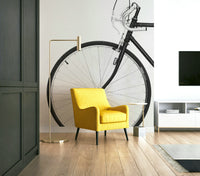 Urban-themed bicycle wallpaper for modern decor

