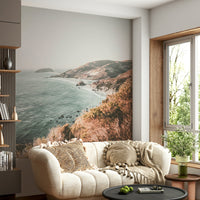 Big Sur coastal mural adding a natural, scenic vibe to your space.

