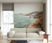 Big Sur Coastline Wall Mural with dramatic cliffs and ocean.

