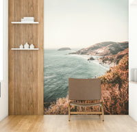 Big Sur Coastline mural bringing nature’s beauty to your room.

