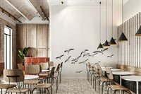 Nature-inspired Flying Birds mural for a serene, calming space.

