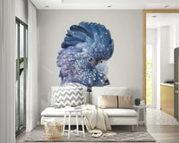 Black Cockatoo Wall Mural featuring a stunning black cockatoo bird.

