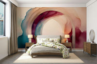 Mayoral Sleep Portal mural with peaceful stars and clouds for sleep spaces.

