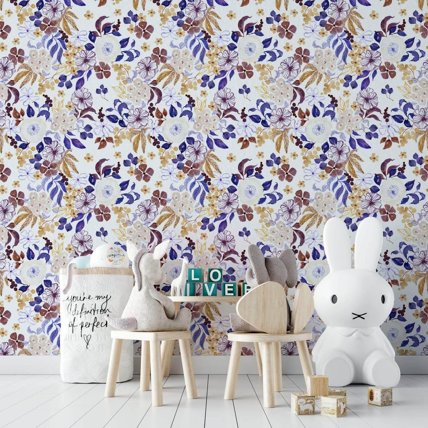 Dreamy leaf wallpaper with minimalist style

