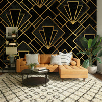 Bold geometric design in Art Deco style for your walls.

