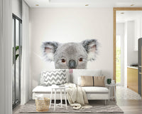 Fun koala mural with bubble gum for kids’ rooms or nurseries.

