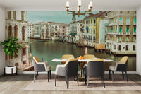 Scenic Venice Grand Canal mural for a sophisticated room look.

