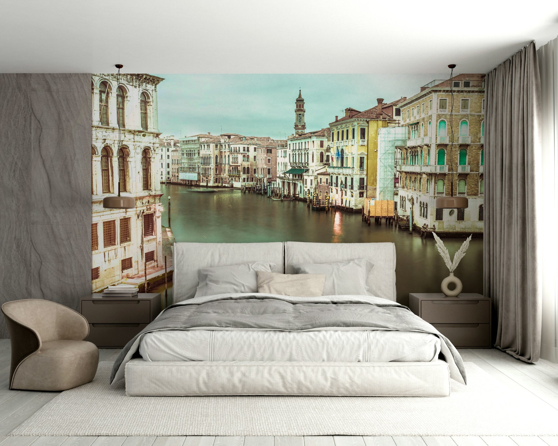 Venice Grand Canal mural for a tranquil, scenic atmosphere.

