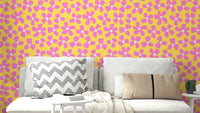 Bold summer blooms wallpaper with lush flowers

