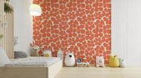Soft coral blossoms wallpaper with modern touch

